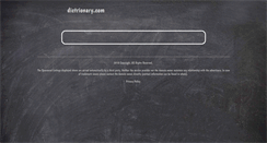 Desktop Screenshot of dictrionary.com